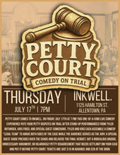 Load image into Gallery viewer, Petty Court: Comedy on Trial!